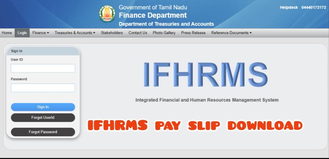 ifhrms-pay-slip-tamilnadu-2024-gpf-account-slip-login-password